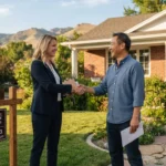 Idaho real estate commission agent closing a home sale with a seller