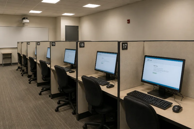 california real estate license exam testing center