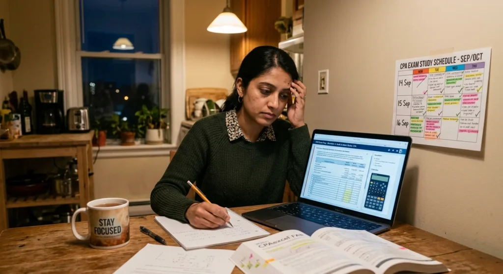 Professional preparing for the CPA exam and asking is accounting hard